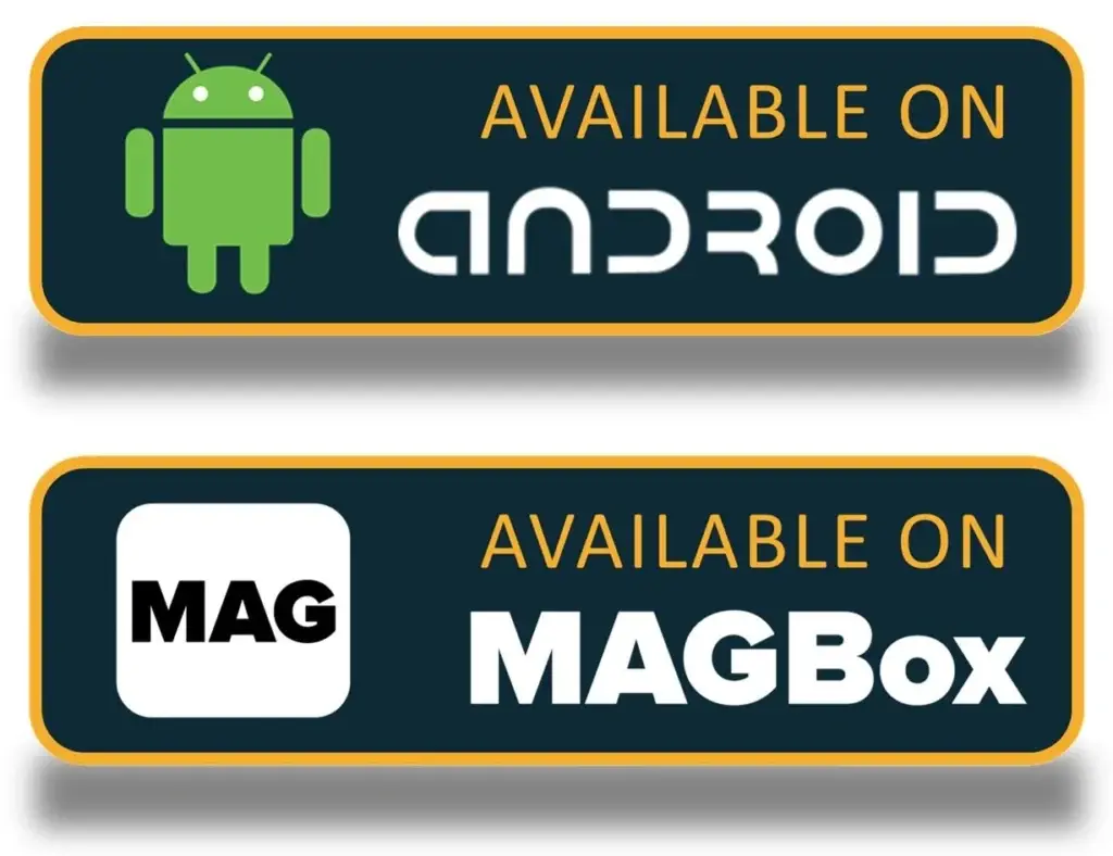 IPTV app available on Android devices and smartphones and MAG Box streaming devices