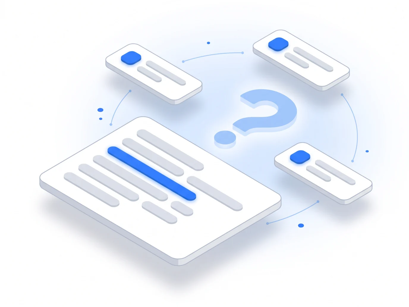 Floating answer cards and a question mark illustrating the IPTV Canada (iptvv.ca) FAQ with 72 answers